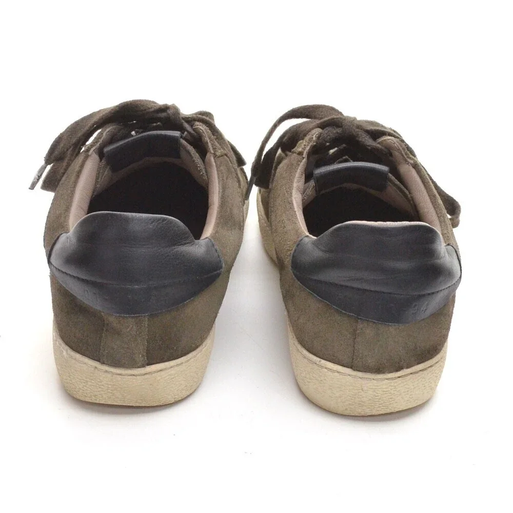 Men AllSaints Jaimee Green Suede Low Top Sneaker 42 / 9